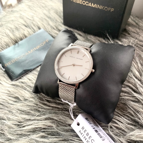 NWT Rebecca Minkoff silver tone bracelet watch - Picture 2 of 6